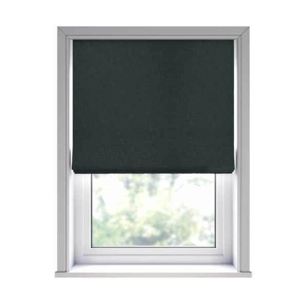 Lora Carbon - Roman Blind