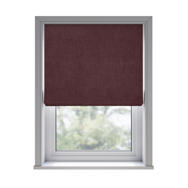 Ortega Cranberry - Roman Blind