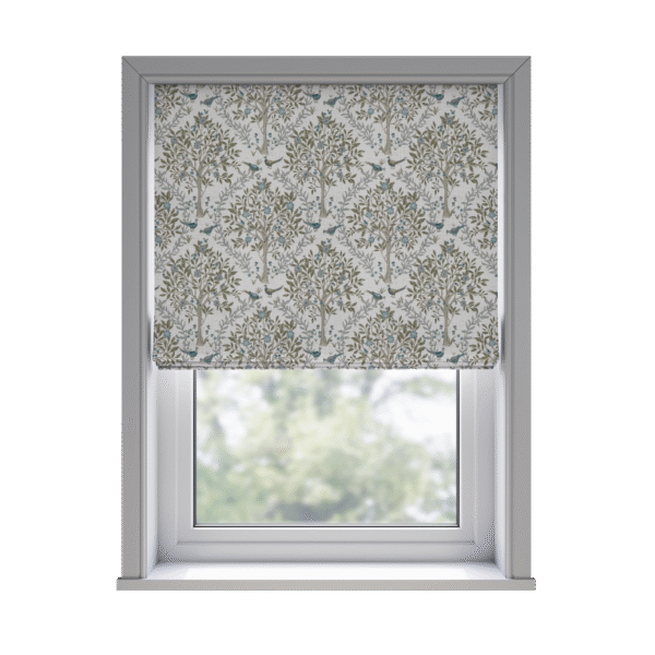 Pavo Teal - Roman Blind