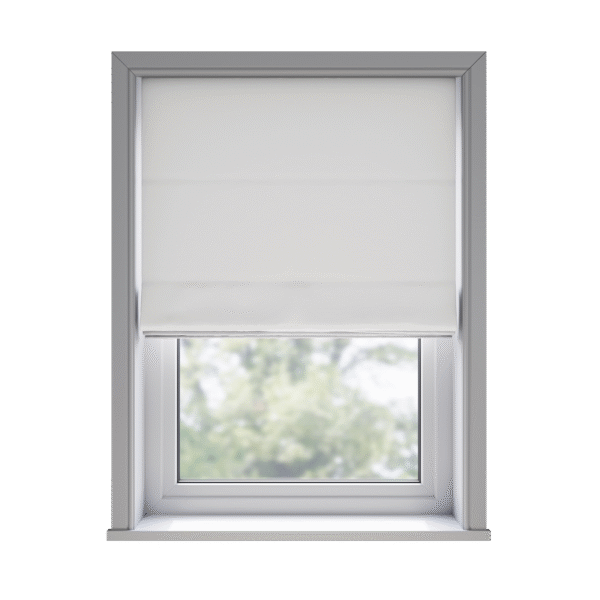Trace White - Roman Blind